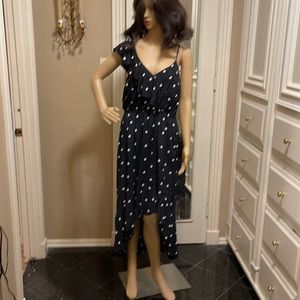 Very cute Black and White polka dot high low dress Size Med